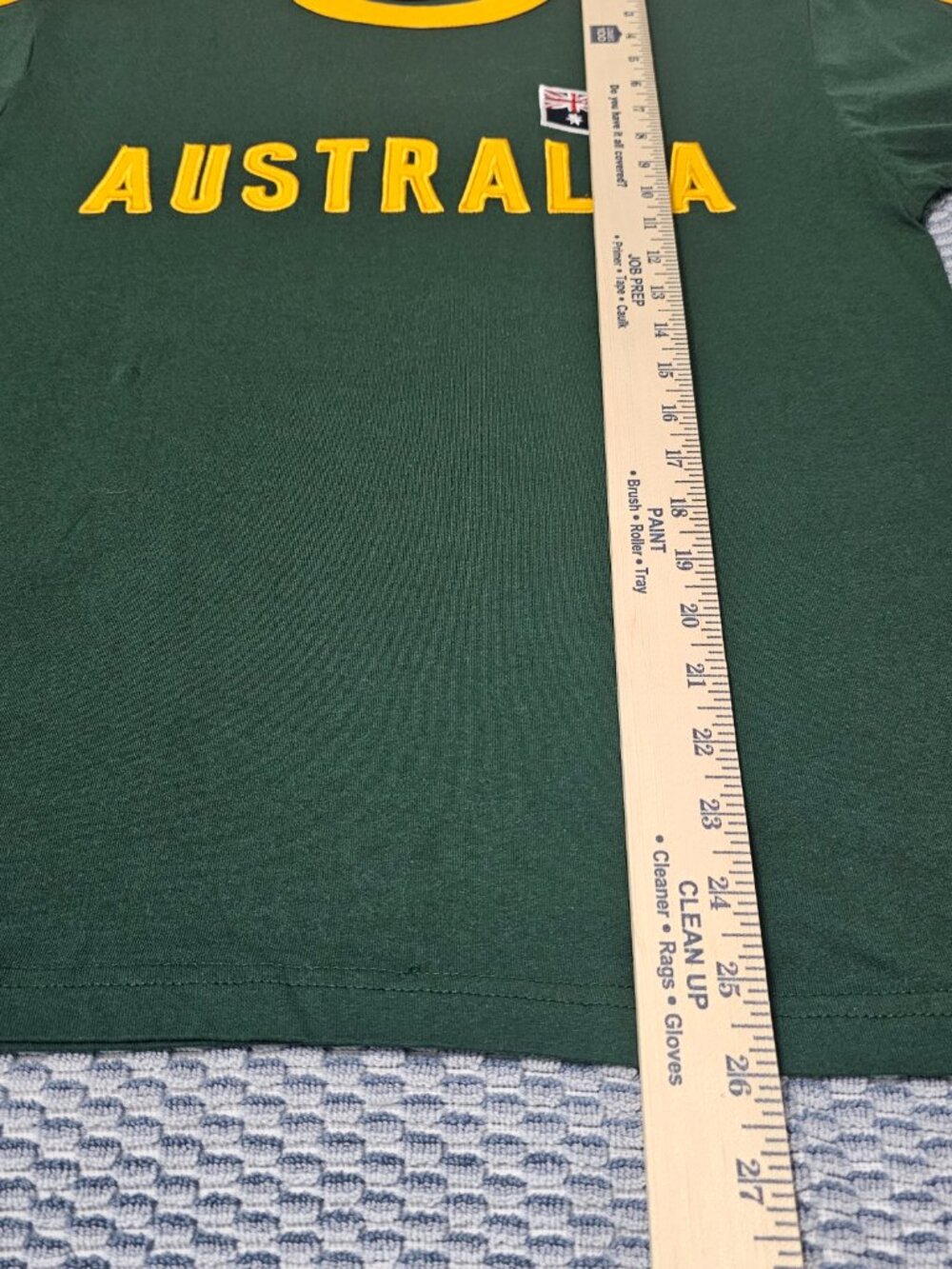 OZ Designs Australia Sports Green Yellow Womens Shirt Cotton Small Fit to Medium - Picture 7 of 8